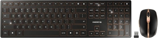 Picture of Cherry DW 9100 SLIM tastatūra Pele iekļauta Universāls RF bezvadu sakari + Bluetooth QWERTY Amerikāņu angļu valoda Melns