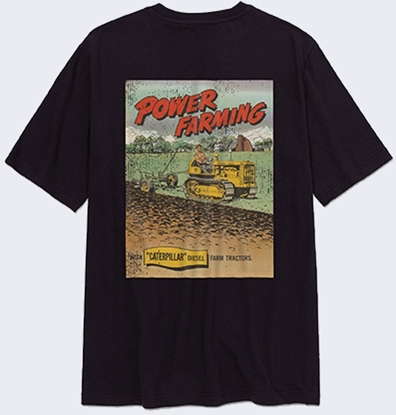 Attēls no Clarins Koszulka Caterpillar Power Farming BLACK
