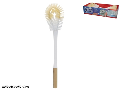 Изображение Cleaning Brush with Bamboo Handle, 45 x 10 x 5 cm