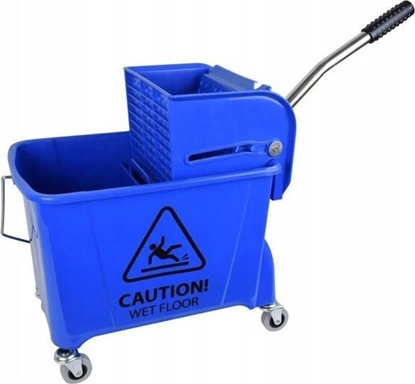 Picture of CleanPRO 394641 - Kentucky Wózek jednowiaderkowy z pras 20L, niebieski