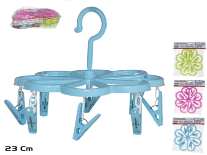 Изображение Clothes Hanger With 8 Pegs 23 cm, 23x1x14 cm