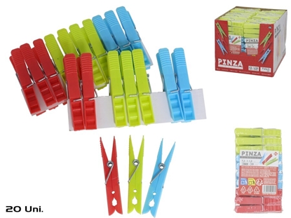 Изображение Clothespins 20pcs, 1x1x7 cm, GERIMPORT