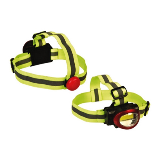 Picture of COB headlamp with rear light, red/black, 4003624, Heitech