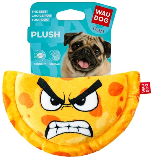 Picture of Collar WAU DOG ZABAWKA DLA PSA PLUSZOWY PIEROEK CZEBUREK 20x13cm