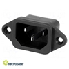 Picture of Connector: AC supply; socket; male; 10A; 250VAC; IEC 60320; C14 (E)
