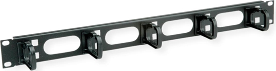Изображение Conteg 19"-Kabelführung 1 HE mit 5 Kabelösen 40 x 50 mm