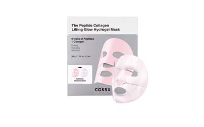 Picture of COSRX The Peptide Collagen Lifting Glow Hydrogel Mask 3pcs