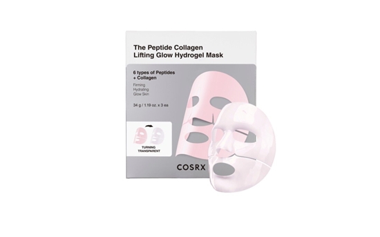 Picture of COSRX The Peptide Collagen Lifting Glow Hydrogel Mask 3pcs