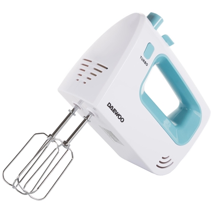 Изображение Daewoo DHM 122LB hand mixer, 300 W, 5 speeds, Turbo function, kneading accessory