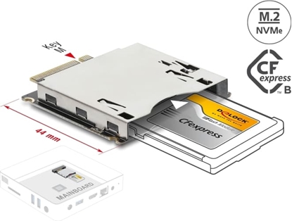 Attēls no Delock Adapter M.2 Key M male to CFexpress Slot type B
