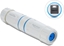 Attēls no Delock Cable Connector RJ45 jack to RJ45 jack Cat.6A with M23.5 x 1.5 mm thread IP68 dust and waterproof white