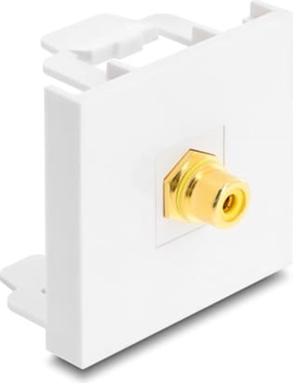 Изображение Delock Easy 45 Module RCA female to RCA female gold plated yellow / white