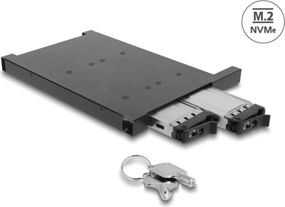 Изображение Delock Mobile Rack for 2 x M.2 NMVe SSD with SFF-8654 connector for 12.7 mm Slim ODD Bay