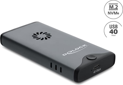 Изображение Delock USB Type-C™ 40 Gbps Enclosure for 1 x M.2 NVMe PCIe SSD with fan - tool free