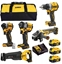 Attēls no DEWALT ZESTAW COMBO 18V DCK509P3 (DCD800, DCF850, DCF922, DCS386, DCG405) 3x5,0Ah