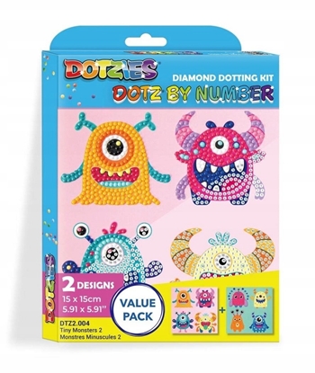 Picture of DIAMOND DOTZ DIAMOND DOTZ DOTZ BY NUMBER TINY MONSTERS 2