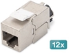 Изображение Digitus CAT 6A Keystone module, shielded with intelligent cable manager - 12 pcs.