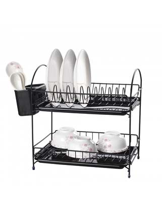 Изображение Dish dryer Rosberg 55R53000EB, black, 34×23×35.5 cm