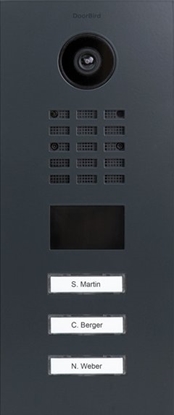 Picture of DoorBird IP Wideo Domofon ze stali nierdzewnej V4A, RAL 7016