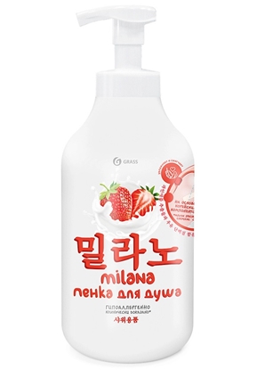 Picture of Dušas putas MILANA ar zemeņu ekstraktu un piena proteīniem,750 ml