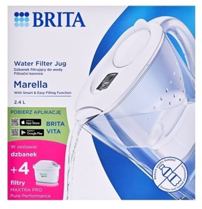 Изображение Dzbanek filtrujcy Brita Dzbanek filtrujcy Brita Marella+4 wkady Maxtra Pro PP (2,4l; biay)