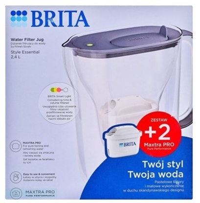 Изображение Dzbanek filtrujcy Brita Dzbanek filtrujcy Brita Style Essential+2 wkady MaxtraPro PP (2,4l; ciemnoniebieski)