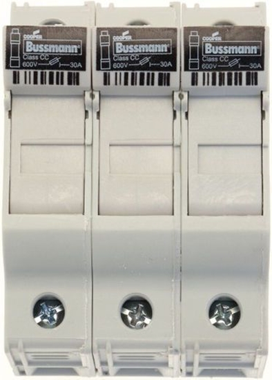 Picture of Eaton Podstawa bezpiecznikowa cylindryczna 10x38mm 3P 30A (CHCC3DU)