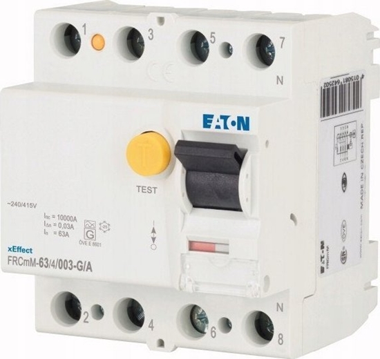 Picture of Eaton Wycznik rónicowoprdowy 4P 63A 0,03A typ G/A 10kA FRCMM FRCMM-63/4/003-G/A 170296