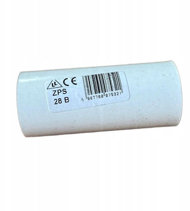 Picture of Elektro-Plast Zczka Elektroplast 010.9 ZCL28 prosta sztywna biaa