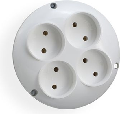 Picture of Elgotech Rozganik wtyczkowy 4-gniazda b/u RO-4