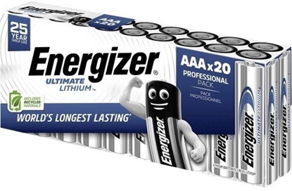 Изображение Energizer Ultimate Lithium L92 Micro AAA Bateria 20 sztuk