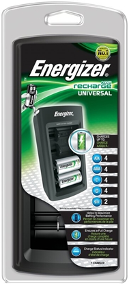 Picture of Energizer Universal lādētājs Ni-MH (AA, AAA, C, D, 9V) ar LCD displeju, viedā uzlāde
