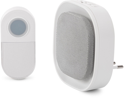 Attēls no ENTAC Entac Dzwonek AC Plug-in z nocn lampk IP44-Sender 1xCR2032