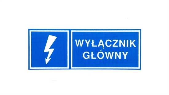Picture of Ergom Tabliczka /znak informacyjny/ TZI 37x105S WYL.GL. E04TZ-01041210200