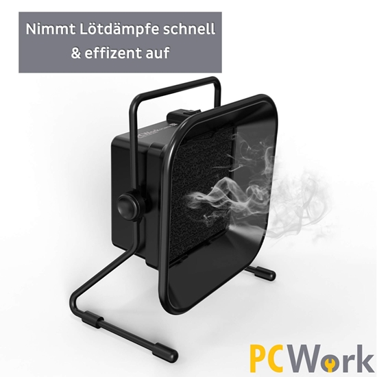 Изображение ESD drošs lodēšanas dūmu nosūcējs ar aktīvās ogles filtru | PCW10C