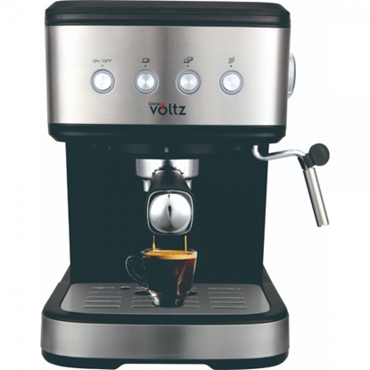 Picture of Espresso machine Oliver Voltz OV51171F, 1.2L, 20 bar, 1100W, Cream disc, Black/Inox. Power: 1100W