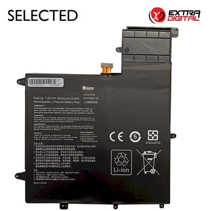 Изображение ExtraDigital Notebook Battery ASUS C21N1706 3000mAh