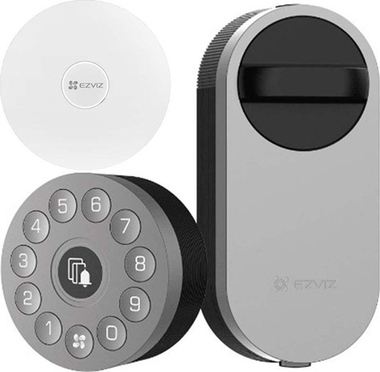 Picture of Ezviz Zestaw inteligentnego zamka Ezviz DL01S-DIY-KIT zamek + bramka Home Gateway zigbee + cyferblat wielofunkcyjny