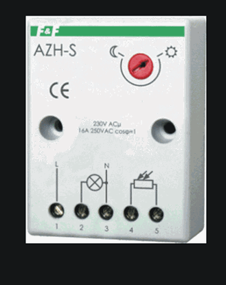 Picture of F&F Automat zmierzchowy 16A 230V 2-1000lx sonda AZH-S PLUS