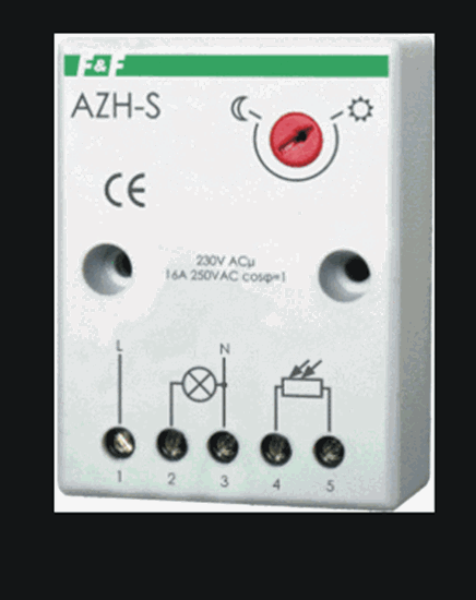 Изображение F&F Automat zmierzchowy 16A 230V 2-1000lx sonda AZH-S PLUS