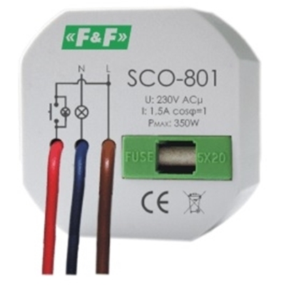 Picture of F&F ciemniacz owietlenia SCO-801 bez pamici 230V AC 350W szary SCO-801