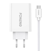 Picture of Fast charger Foneng 1x USB EU43 10.5W+ USB Type C cable