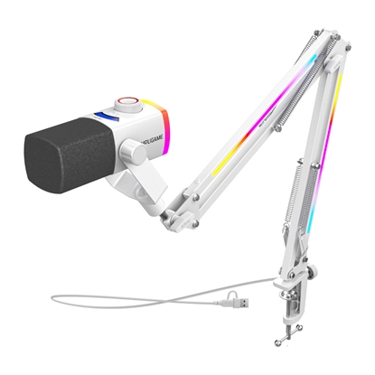 Изображение Fifine AM8proTW dynamic microphone with boom arm (white)