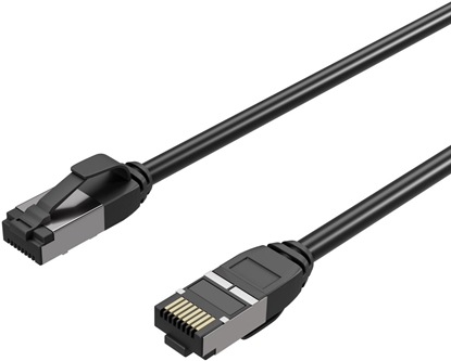 Attēls no Flexline Patchcord Cat. 8.1, U/FTP, TPE, czarny, 1m (FL31-47025)