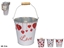 Picture of Flower pot - decorative bucket, 3 designs, 14x14x14.5 cm, GERIMPORT