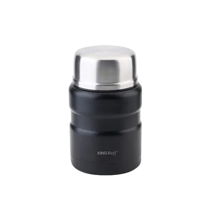 Picture of Food thermos, steel, 0.75l, black KINGHoff KH 1460