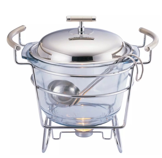 Picture of Food warmer, glass - steel, 4l, KH 1417, Kinghoff