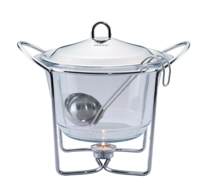 Picture of Food warmer, glass-steel, 4l Kinghoff, KH 1413