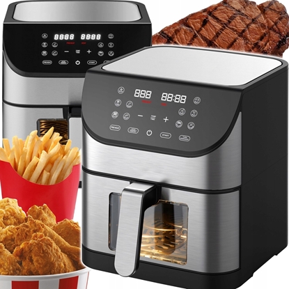 Picture of Frytkownica beztuszczowa Retoo FRYTKOWNICA bez tuszczu XXL AIR FRYER 8L 1800W WIZJER 12 PROGRAMÓW