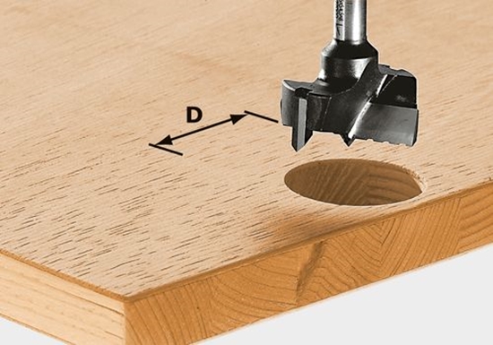 Picture of Furnitūras ligzdu izveides frēze Festool; 15x54,5 mm